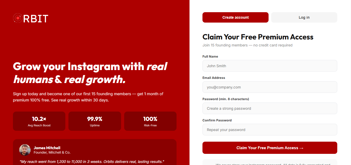 Create Your Account